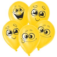 Воздушный шар латексный 12" &laquo;Улыбки мордочки&raquo;, 100 шт., МИКС