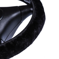 Оплетка на руль TORSO, меховая, мультиразмерная, черный Оплетка на руль TORSO, меховая, мультиразмерная, черный