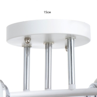 Люстра "Гелла" 6хЕ27 40Вт бело-хромовый 62х45х27 см BayerLux Люстра "Гелла" 6хЕ27 40Вт бело-хромовый 62х45х27 см BayerLux