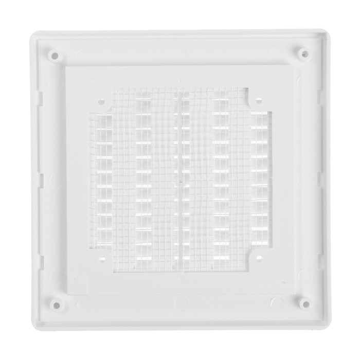 Решетка вентиляционная ZEIN Люкс ЛРР162, 162 х 162 мм, с сеткой, разъемная, регулируемая