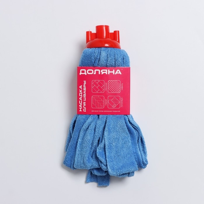 Насадка для швабры ленточная Доляна, микрофибра, 28&times;7&times;7 см, цвет МИКС