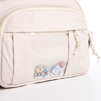 Сумка молодёжная на молнии, цвет белый Сумка молодёжная на молнии, цвет белый