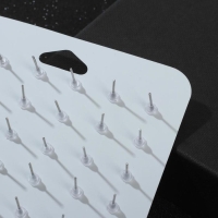 Пусеты 18 пар &laquo;Рэйчел&raquo; бусина d=5-12 мм, цвет молочно-белый