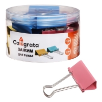 Набор зажимов для бумаг, 51 мм, цветные, 4 цвета, МИКС Набор зажимов для бумаг, 51 мм, цветные, 4 цвета, МИКС