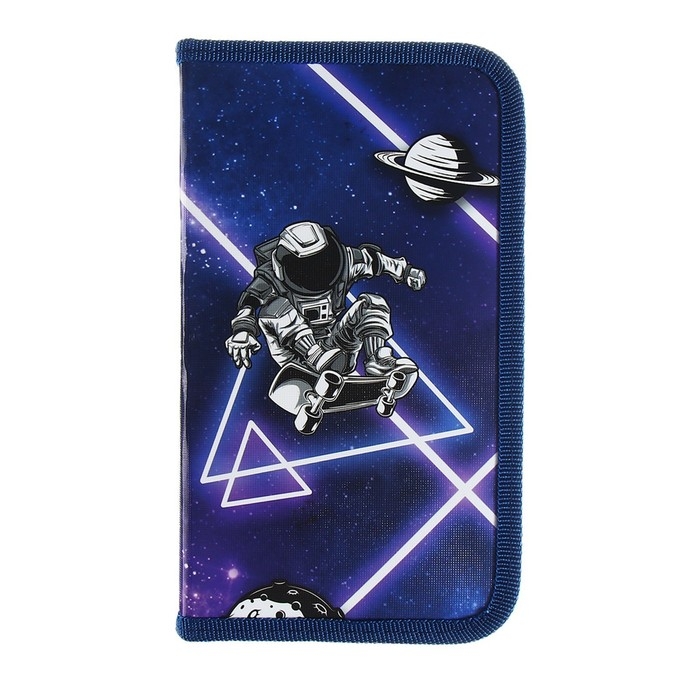 Пенал 1 секция 115 х 205 х 30 мм, Calligrata Пенал 1 секция 115 х 205 х 30 мм, Calligrata "Космос", ламинированный картон