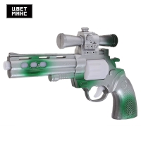 Пистолет «Револьвер», световые и звуковые эффекты, работает от батареек, цвета МИКС Пистолет «Револьвер», световые и звуковые эффекты, работает от батареек, цвета МИКС