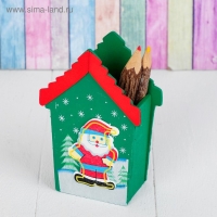 Карандашница &laquo;Новогодний дом&raquo;, МИКС