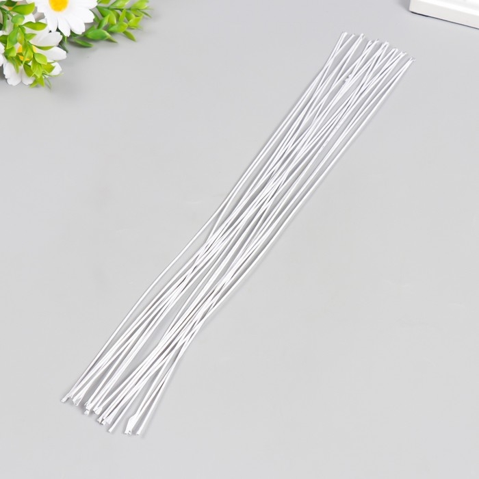 Проволока для творчества "Белая" (набор 20 шт) 1,2 мм, 36 см