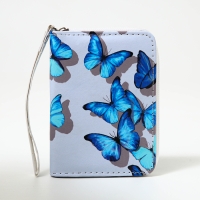 Кошелёк детский на молнии &laquo;Выбражулька&raquo;, цвет голубой