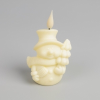 Светодиодная фигура &laquo;Снеговик&raquo; 7 &times; 12.5 &times; 5.5 см, пластик, батарейки AG13х3 (в комплекте), свечение тёплое белое