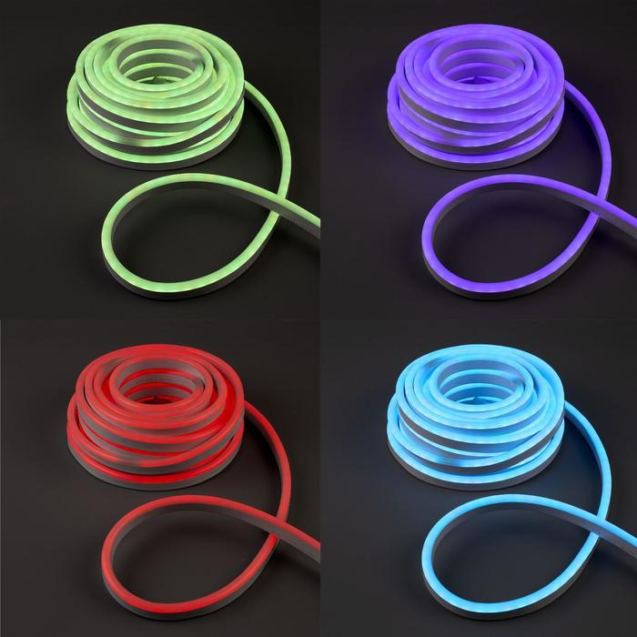 Гибкий неон Uniel 8 &times; 16 мм, IP67, 10 м, SMD2835, 80 LED/м, 220 В, свечение RGB