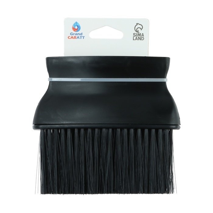 Щетка для чистки салона автомобиля, 12.5&times;12 см, черная