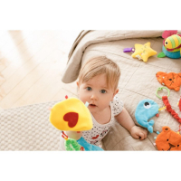 Растяжка - погремушка мягкая на кроватку/коляску &laquo;Малышка&raquo;, Крошка Я