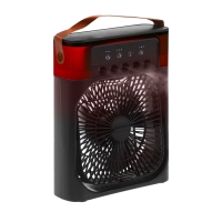 Портативный вентилятор LOF-06, с функцией увлажнителя, 3 скорости, питание USB, чёрный Портативный вентилятор LOF-06, с функцией увлажнителя, 3 скорости, питание USB, чёрный