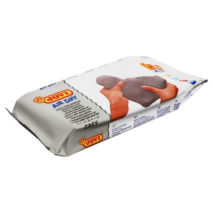 Масса для лепки JOVI, самозатвердевающая, полимерная, 500 г, серая