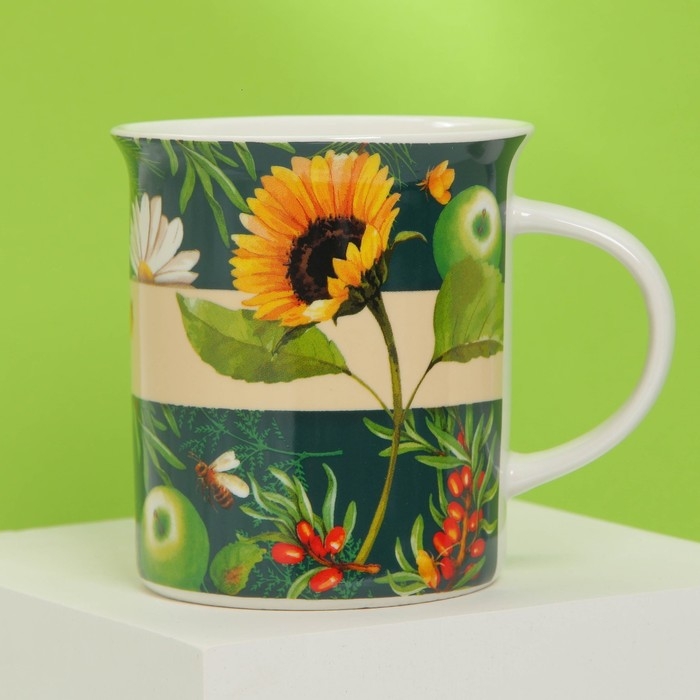 Подарочный набор &laquo;Наполни мир&raquo;: кружка 300 мл, ложка, подставка