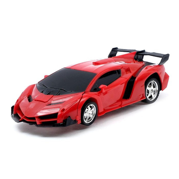 Робот радиоуправляемый &laquo;Ламбо&raquo;, трансформируется с пульта, масштаб 1:18, цвет красный