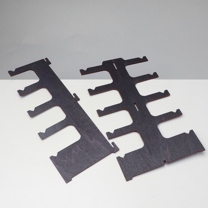 Подставка под очки &laquo;Эко&raquo; 5 мест, 14,5&times;12&times;28см, фанера, цвет темный