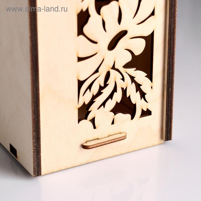 Коробка для вина с ромашками 38*11*11 см Коробка для вина с ромашками 38*11*11 см