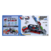 Грузовик &laquo;Трейлер&raquo; с 7 машинами и вертолетом