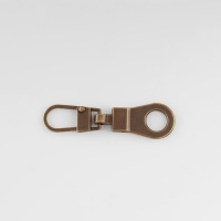 Пуллер для молнии, металлический, 4 &times; 1,2 см, 5 шт, цвет антик