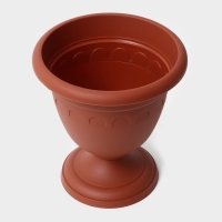 Кашпо уличное на ножке высокий &laquo;Колывань&raquo;, 5,6 л, цвет терракотовый
