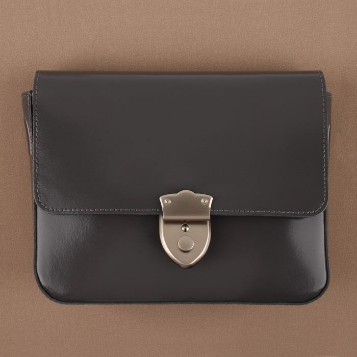 Застёжка для сумки, 3,8 &times; 5 см, цвет жемчужный серебряный