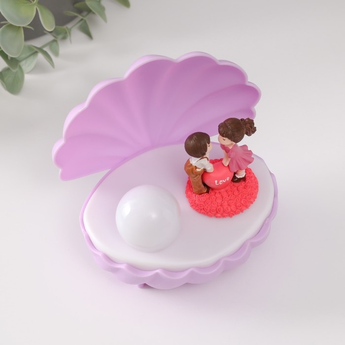 Сувенир пластик свет Сувенир пластик свет "Парочка в ракушке" МИКС 11,5х10х11,5 см