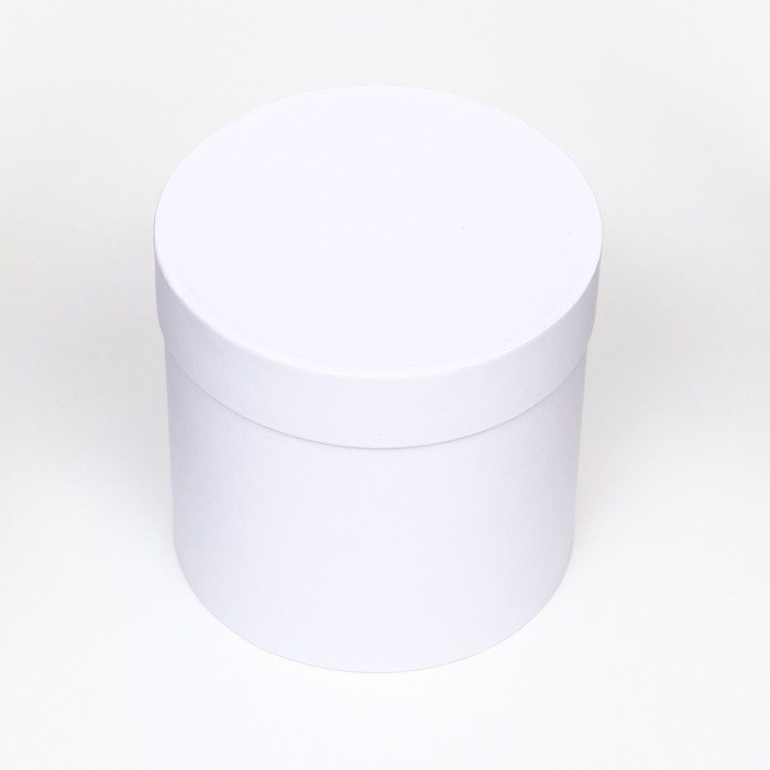 Шляпная коробка белая, 13 х 13 см Шляпная коробка белая, 13 х 13 см