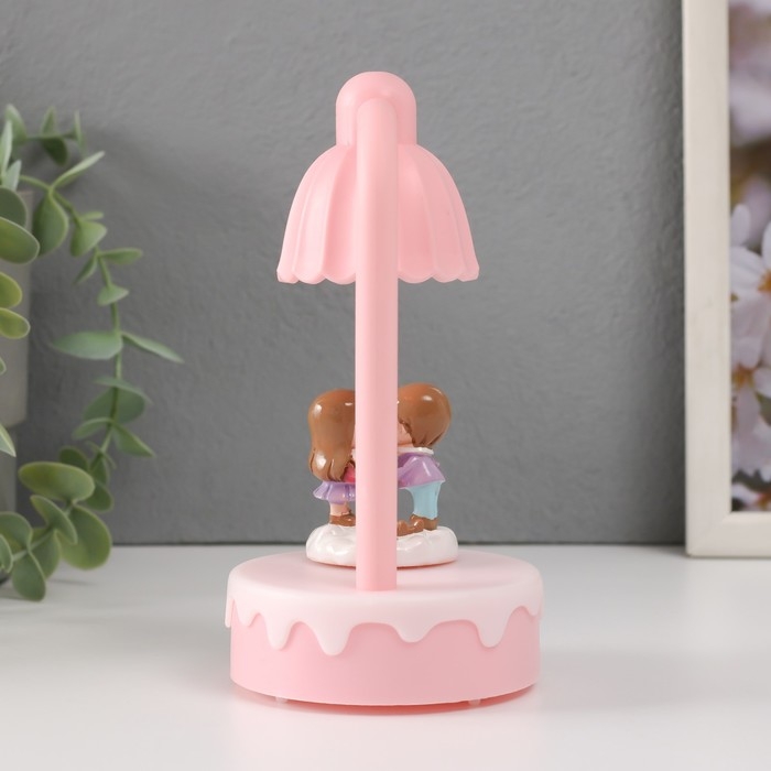 Сувенир пластик свет Сувенир пластик свет "Парочка малышей тянутся друг к другу" МИКС 8х8х16 см