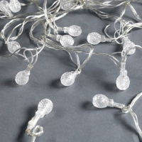 Гирлянда &laquo;Нить&raquo; 5 м с насадками &laquo;Фонарики&raquo;, IP20, прозрачная нить, 20 LED, свечение мульти (RG/RB), мигание, 220 В