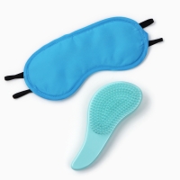 Подарочный набор &laquo;Авокадо&raquo;: косметичка, маска для сна и расчёска