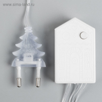 Гирлянда «Нить» 4 м с насадками «Шарик с орнаментом», IP20, прозрачная нить, 20 LED, свечение тёплое белое, 8 режимов, 220 В Гирлянда «Нить» 4 м с насадками «Шарик с орнаментом», IP20, прозрачная нить, 20 LED, свечение тёплое белое, 8 режимов, 220 В