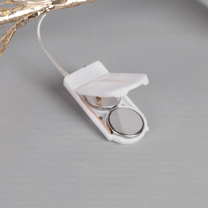 Фигура светодиодная "Застывшие кристаллы" 55x30x3 см, 20 LED, CR2032x2 (в компл.), Т/БЕЛЫЙ   1048785