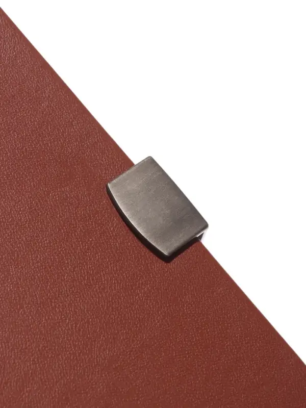 Ежедневник недатированный формат А5, с хлястиком, 80л, линия, пвх, Коричневый