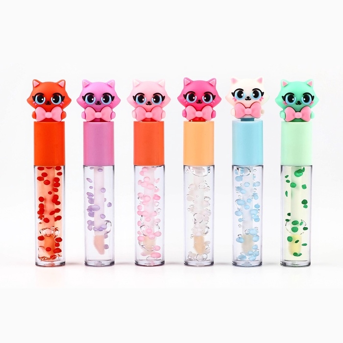 Блеск для губ "Кошечка", тон прозрачный, 8 мл МИКС