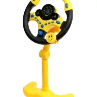 Руль музыкальный "Cупер водитель" с кронштейном, свет, звук