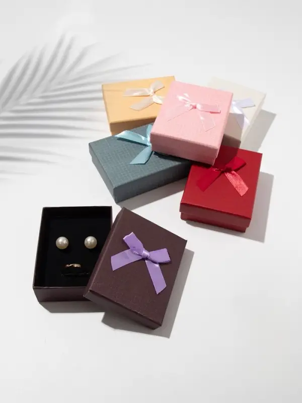 Набор короборчек подарочных 6 шт.  под набор "Клетка" мелкая, 7*9, цвет МИКС (9901836)