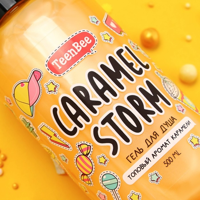 Гель для душа, увлажнение, 500 мл, аромат карамели, TeenBee Гель для душа, увлажнение, 500 мл, аромат карамели, TeenBee
