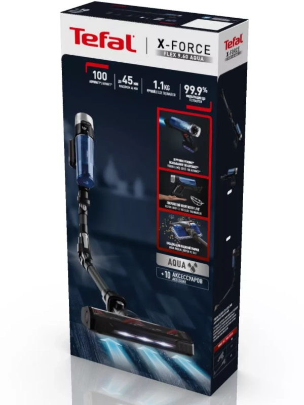 Беспроводной пылесос X-Force Flex 9.60 Aqua TY20C7WO