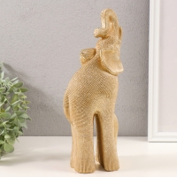 Сувенир полистоун 3D "Слон со слонёнком" тёмное золото 13,5х8х28,5 см Сувенир полистоун 3D "Слон со слонёнком" тёмное золото 13,5х8х28,5 см