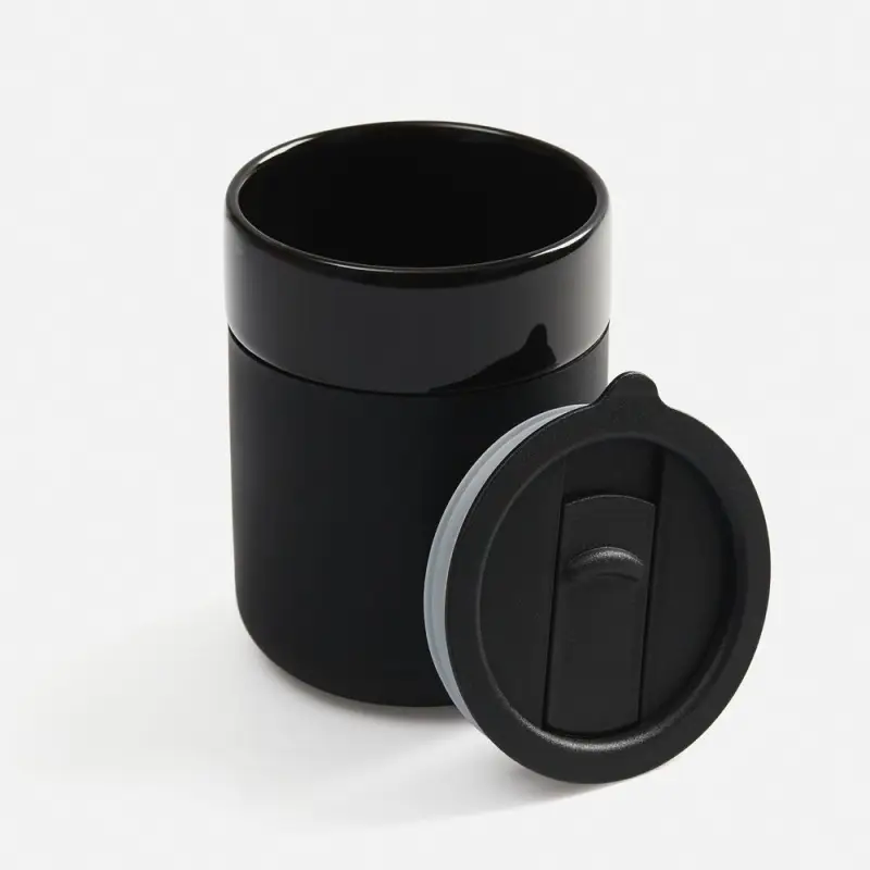 Кружка Nabo с силиконовым держателем, черная