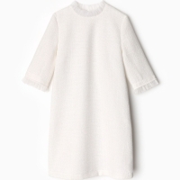 Платье нарядное детское MINAKU: PartyDress, цвет белый, рост 134 см