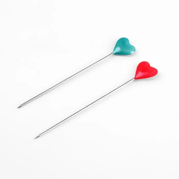 Булавки для квилтинга &laquo;Сердце&raquo;, 55 мм, 30 шт., МИКС