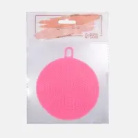 Щётка для умывания с подвесом, силиконовая, d=9.5 см, МИКС