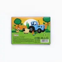 Мелки цветные школьные 9 шт. &laquo;Синий трактор&raquo;, прямоугольные