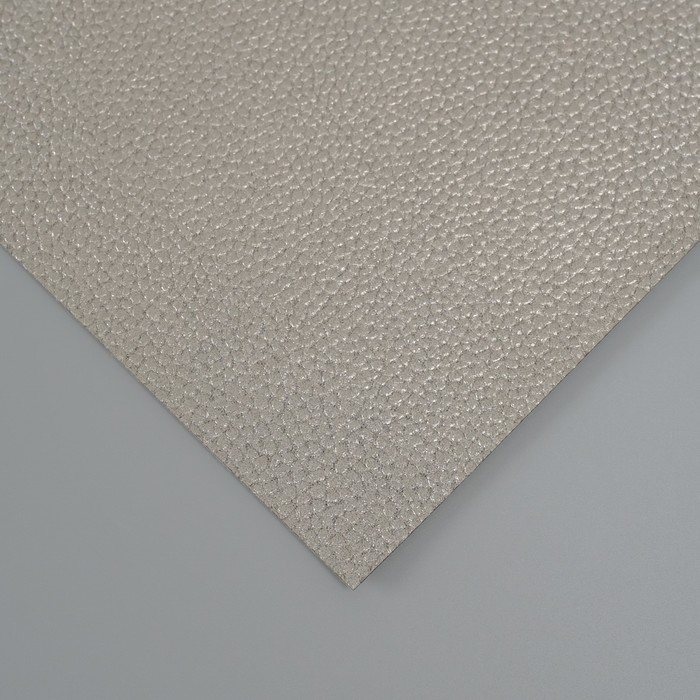 Лист для творчества иск.кожа "Личи. Перламутр" тёмное серебро лист 33х20 см толщина 0,9 мм