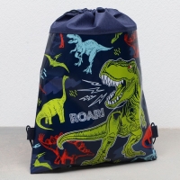 Мешок для обуви «Динозавр: Дино» полиэстер, размер 30 х 40 см Мешок для обуви «Динозавр: Дино» полиэстер, размер 30 х 40 см