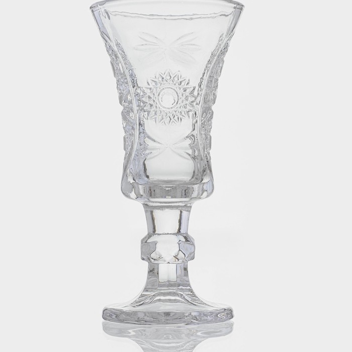 Набор рюмок стеклянных «Ледяная звезда», 35 мл, 10,5×5 см, 6 шт Набор рюмок стеклянных «Ледяная звезда», 35 мл, 10,5×5 см, 6 шт