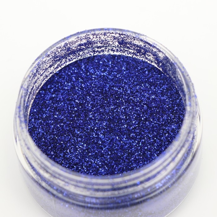 Пищевые блёстки КондиМир крупной фракции, сапфировые, 10 г